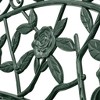 vidaXL Garden Bench Green Cast Aluminum, Cast Iron 39.4 in Durable - Green - 3 of 4