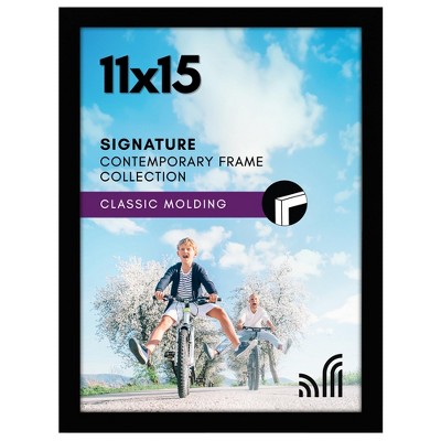 Americanflat Picture Frame with shatter-resistant glass - Wall Mounted Horizontal and Vertical Formats