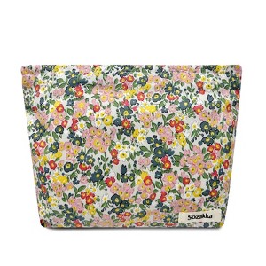 Wrapables Cosmetic Pouch, Makeup and Toiletry Travel Bag, Spring Floral - 1 of 4