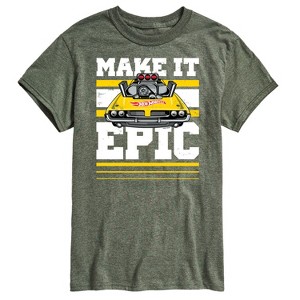 Men's - Hot Wheels - Make It Epic- Men's Short Sleeve T-Shirt Short Sleeve Graphic T-Shirt - 1 of 4