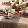 Design Imports  Variegated Fringe Table Runner, Mushroom, 13X72" - 4 of 4