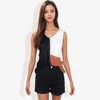 Anna-Kaci Women's V-Neck Color Block Sleeveless Sweater Top Lightweight Knit Design - 2 of 4
