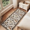 Washable Tiger Rug Tropical Jungle Plant Rug Non Slip Low Pile Rug Soft Contemporary Throw Floor Cover Foldable Indoor Carpet for Living Room Bedroom - 4 of 4