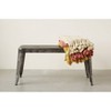 Storied Home Farmhouse Metal Entryway Bench Galvanized Finish: Durable, Rectangular, No Assembly Required - 4 of 4