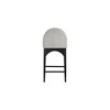 Meridian Furniture,Waldorf Grey Chenille Fabric Stool - 2 of 4