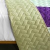 Slickblue Full/Queen Bedding Set, Vermicelli-Quilted Patchwork, Reversible, Quilt Set, Striped, 90.5"x90.5", 3PC - 4 of 4