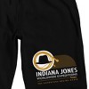 Indiana Jones And The Dial Of Destiny Worldwide Expeditions Men's Black Sleep Pajama Shorts - 2 of 4