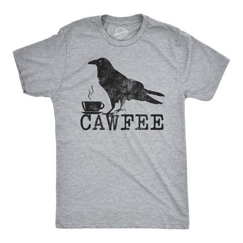Мужские футболки Crazy Dog T-Shirts, Inc. Mens Cawfee T Shirt Funny Coffee Drinking T Shirt Sarcastic Caffeine Joke - Crazy Dog Men's T Shirt For Coffee Lovers Light Grey XXL