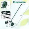 Gymax 18¡± Rolling Lawn Aerator Rotary Push Spike Tine Roller Heavy Duty Spike Soil Aeration Quick & Easy to Assemble Green - 3 of 4