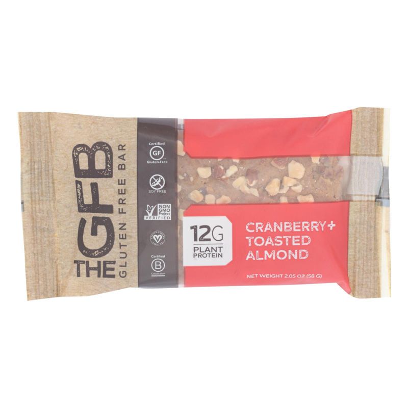 The GFB Gluten-Free Cranberry and Toasted Almond Plant Protein Bar - 12 bars, 2.05 oz, 2 of 5
