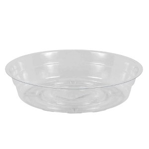 Curtis Wagner Plastics Vinyl Plant Saucer, Clear, 6-Inch Diameter - 1 of 4