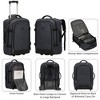 Hynes Eagle Expedition 63L 2-in-1 Rolling Backpack Travel Suitcase Luggage+ PackPal Cube 3 Piece Set - 4 of 4