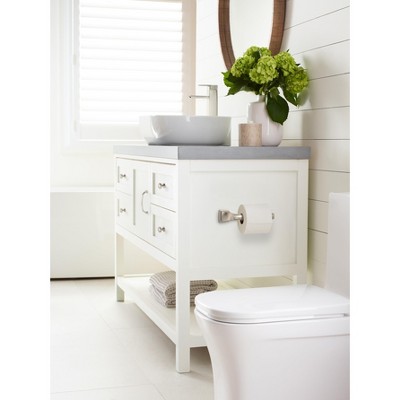 Brushed Nickel Single Post Toilet Paper Holder