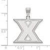 Black Bow Jewelry 14k White Gold Xavier Musketeers NCAA Large Pendant - 2 of 3