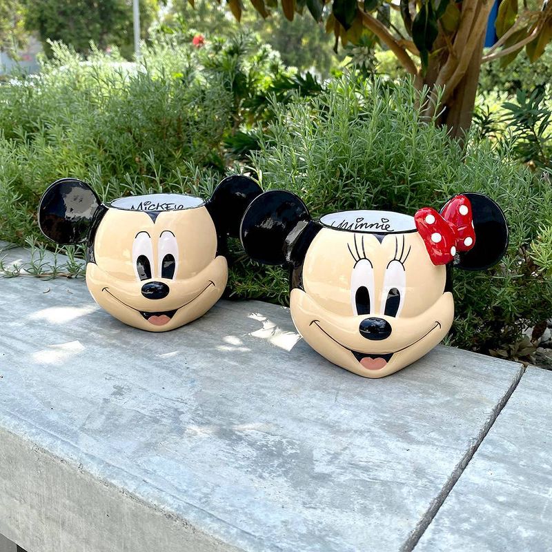 Disney Mickey Mouse &#38; Friends Mickey Mouse Bust Ceramic Indoor Outdoor Planter Pot Black White &#38; Red 5.25&#34;x8.07&#34;x5&#34;, 5 of 6