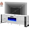 U-Shaped Legs Fireplace TV Stand with Fireplace - 3 of 4