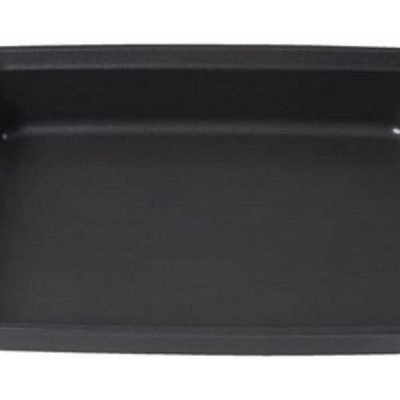 Gray Nonstick Aluminum and Carbon Steel Baking Sheet with Orange Grips