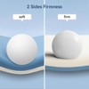 Dyonery Memory Foam Thin Pillows for Sleeping,3.25'' Orthopedic Cervical Neck Pillow with Two-Sided Reversible Cover - 2 of 4