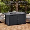 52" Propane Fire Pit Table, 50000BTU Rectangle Fire Table with Cover & Rain Cover, Sturdy Steel and Iron Fence Surface, CSA Safety Certified - 4 of 4