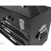 3-Drawer Tool Box with Lock, Professional Metal Tool Chest with Ball Bearing Slides, Portable Tool Organizer for Garage, Top Compartment Storage - 3 of 4