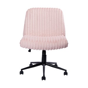 SEVOBAL Task and Office Chair Criss-Cross Back Support Swivel Chair with Wide Padded Seat for Home Office, Pink, 26"*27"*34" - 1 of 1
