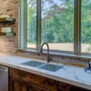 Cobbe High Arc Kitchen Faucet with Pull Down Sprayer 3 Spout Patterns with Pedestal for 1 to 3-Hole Installation - 3 of 4