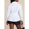 ELOQUII Pleated Poplin Blouse - 3 of 4