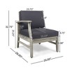 Maggift Outdoor Patio Seating Sets, Unique Design, Ideal for Conversations, Perfect for Gardens and Living Spaces, Gray, 26"*28"*32.75" - 2 of 4