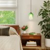 Rennnsan Quivane 7"W 1-Light Buded Textured Glass Modern Dimmable Pendant - 2 of 4
