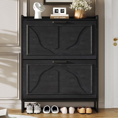 Shoe Storage Cabinet with Flip Drawers, Entryway Freestanding Shoes Rack