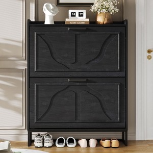 Shoe Storage Cabinet with Flip Drawers, Entryway Freestanding Shoes Rack - 1 of 4