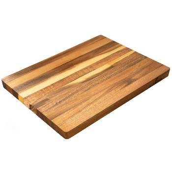 Thirteen Chefs Cutting Board - Large, Portable 12 x 9 Inch Acacia Wood Cutting Board for Plating, Charcuterie and Prep