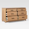 Saracina Home Contemporary 6 Drawer Solid Wood Dresser - 3 of 4