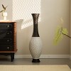 KWPZQEB Tall Standing Designer Floor Vase, Elegant Home Decoration, Large PVC Floor Vase with Modern Geometry Texture for Home, Hallway - 3 of 4