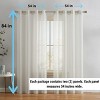 HLC.ME Sierra Burlap Flax Linen Privacy Sheer Light Filtering Window Grommet Curtains Panels, Set of 2 - 2 of 4