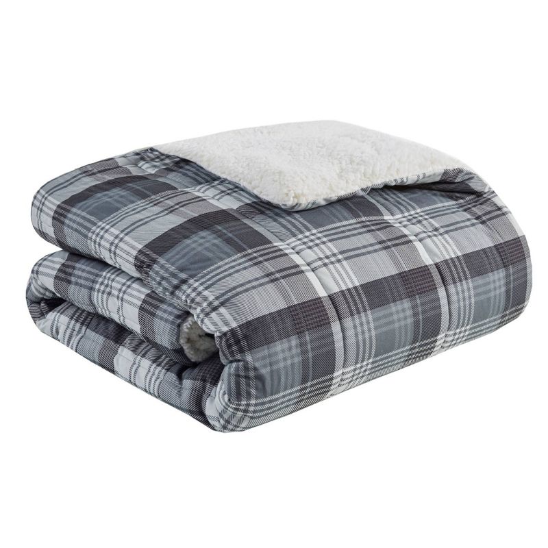 50&#34;x70&#34; Oversized Tasha Soft Spun Down Alternative Throw Blanket Gray - Woolrich, 1 of 7