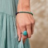 Silpada 'Constant Changes' Sterling Silver with Rhodium-Plating Lapis and Turquoise Bead Bracelet, 7.5" + 1"  (4-4.5mm) - 4 of 4