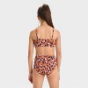 Girls' Hand Drawn Cheetah Printed Bikini Set - art class - image 2 of 3