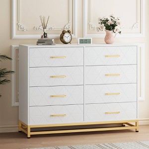 8-Drawer Dresser for Bedroom & Closet, Modern Wooden Storage Chest - 1 of 4