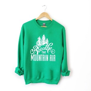 Simply Sage Market Women's Graphic Sweatshirt Breathe The Mountain Air - 1 of 3