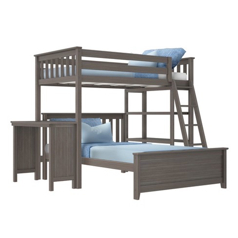 Twin over full bunk bed hot sale l shaped