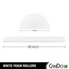 CanDo Foam Roller White PE foam - 2 of 3