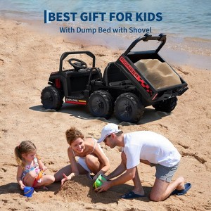 Kids Ride-on Dump Truck , 2-Seater All-Terrain Toy with Working Dump Bed, Off-Road Vehicle Gift for Boys & Girls 3-8 Years Old - 1 of 4