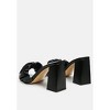 Noie Ruched Strap Block Heel Women Sandals - 4 of 4