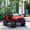 Qaba 12V Ride on Car, Ride on UTV, Battery Powered Toy Car with Bluetooth, Parent Remote, 4 Suspension Wheels, Music Horn LED Lights - 2 of 4