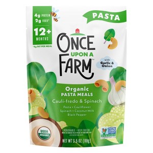 Once Upon a Farm Baby Organic Frozen Meals Cauli-Fredo & Spinach - 3.5oz - 1 of 3