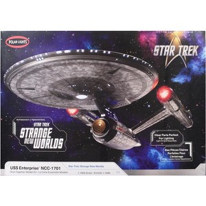 Skill 2 Model Kit USS Enterprise NCC-1701 Spacecraft "Star Trek: Strange New Worlds" Series 1/1000 Scale Model by Polar Lights - 1 of 4