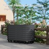 Raised Garden Bed, Self-Watering Wheel Mobile Metal Planter Box Galvanized Steel Outdoor Rolling Garden Bed for Vegetables Flowers Herbs - 3 of 4