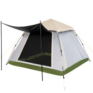 Gymax Instant Pop-up Tent for 2-4 People with Detachable Rainfly