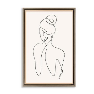 Stupell Industries Minimal Woman Line Drawing, 31" x 21" - 1 of 4